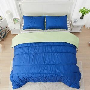 Mingled Threads - Sportopia Full/Queen Ruched Paracord Comforter Blue